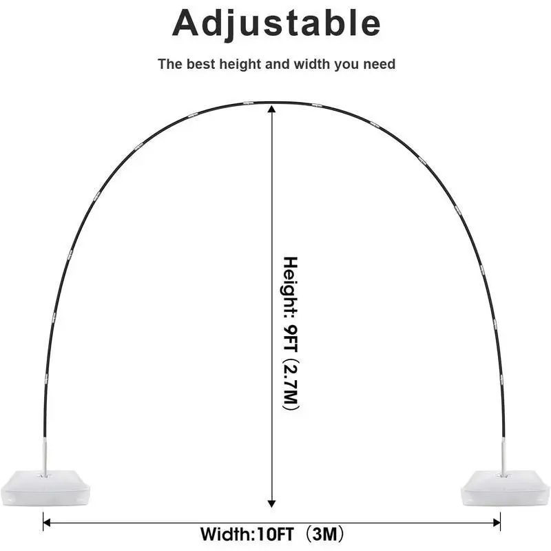 Balloon Arch Kit, Width Adjustable Balloon Arch Stand Frame Garden Arbors: Plant Support Stand for Wedding Shower Birthday Garden Arbors Photo Backdrop Balloon Arch Kit, Width Adjustable Balloon Arch Stand Frame Garden Arbors: Plant Support Stand for Wedding Shower Birthday Garden Arbors Photo Backdrop