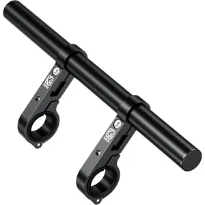 Aluminum Alloy Handlebar Extender Extensions with 11.81'' Long Cross Bar with Double Clamp Mounting Base Fit 0.875'' / 1'' / 1.125'' / 1.26'' Handlebars For Bike,Bicycle,Motorcycle,Scooter,ATV