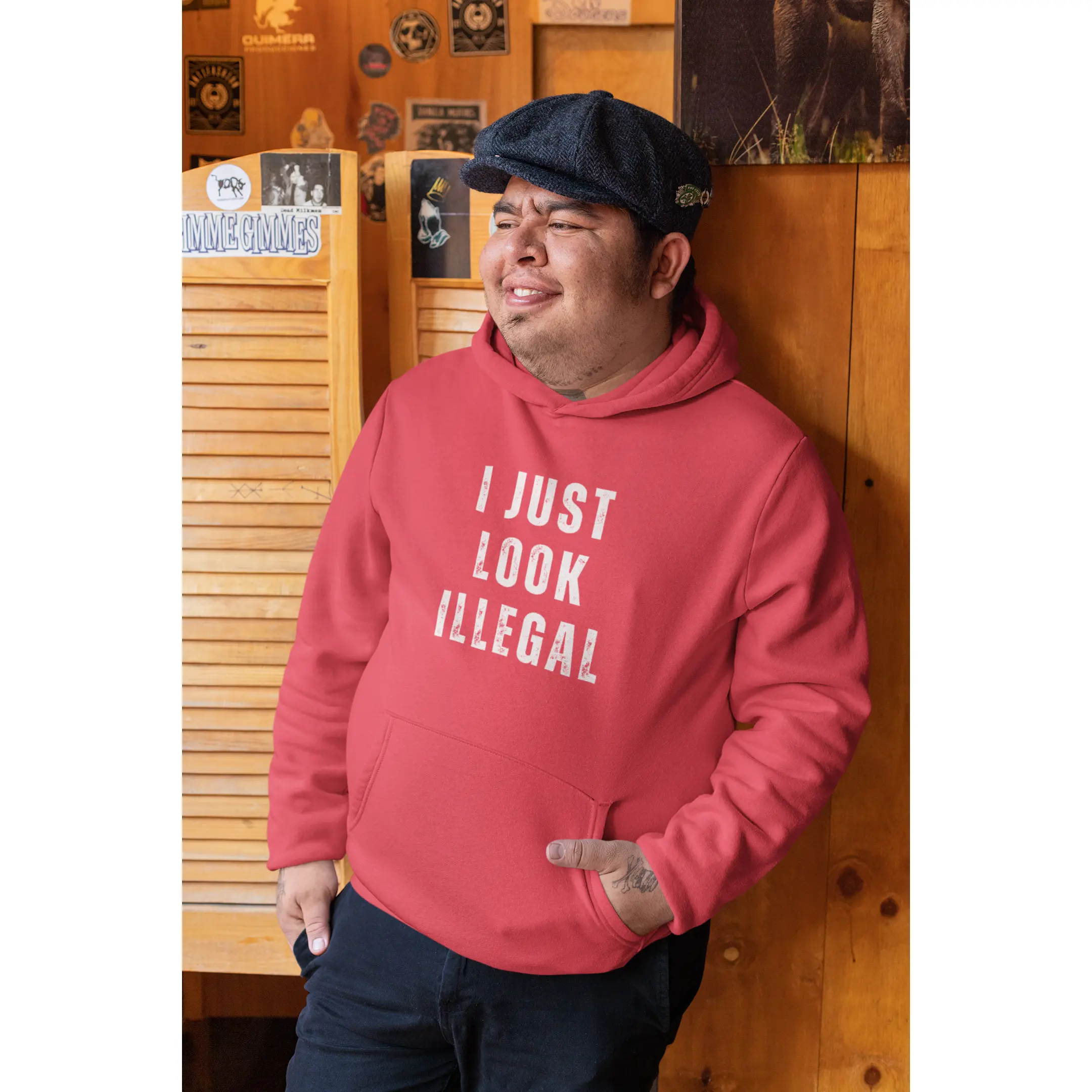 I JUST LOOK ILLEGAL HOODIE UNISEX