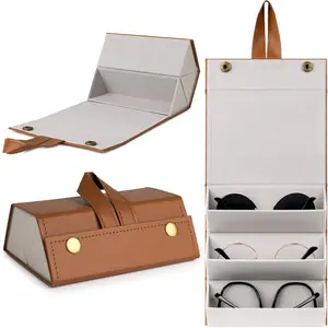 Sunglasses Travel Case Foldable Eyeglasses Case  Portable Multiple Glasses Case for Women Men Girls