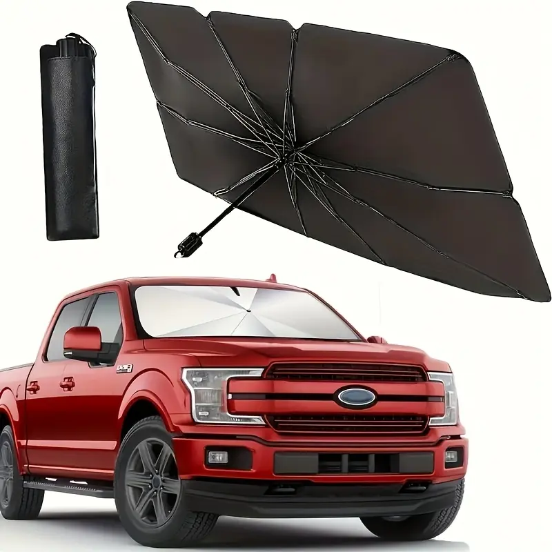 Foldable Anti-UV Windshield Sunshade, Foldable Windshield Sun Umbrella Heat Insulation Car Windshield Cover for Sun, UV Block Car Front Window Windshield Shade for Sedan SUV