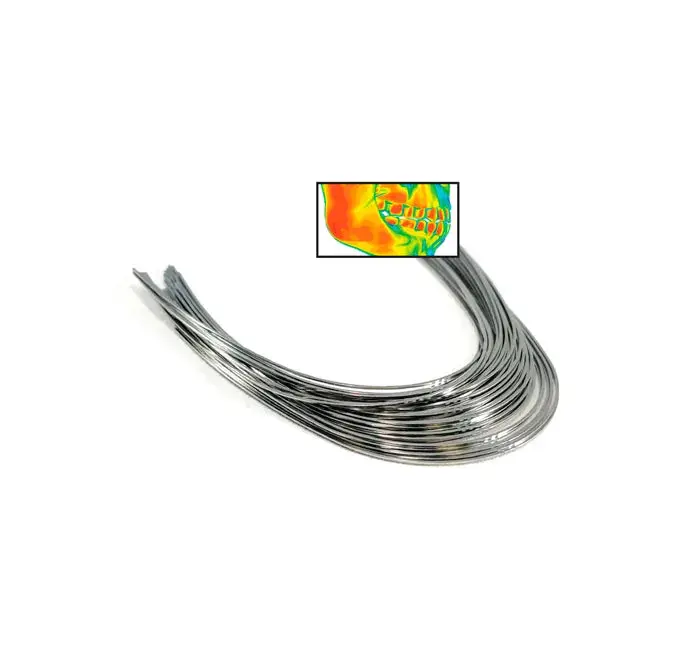 Heat-Activated Nickel Titanium Arches Round – NATURAL Form – Pack x 10pcs