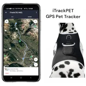 NEW Rechargeable GSM Cat Dog GPS Collar Tracking Device for Pet Safety Size:S
