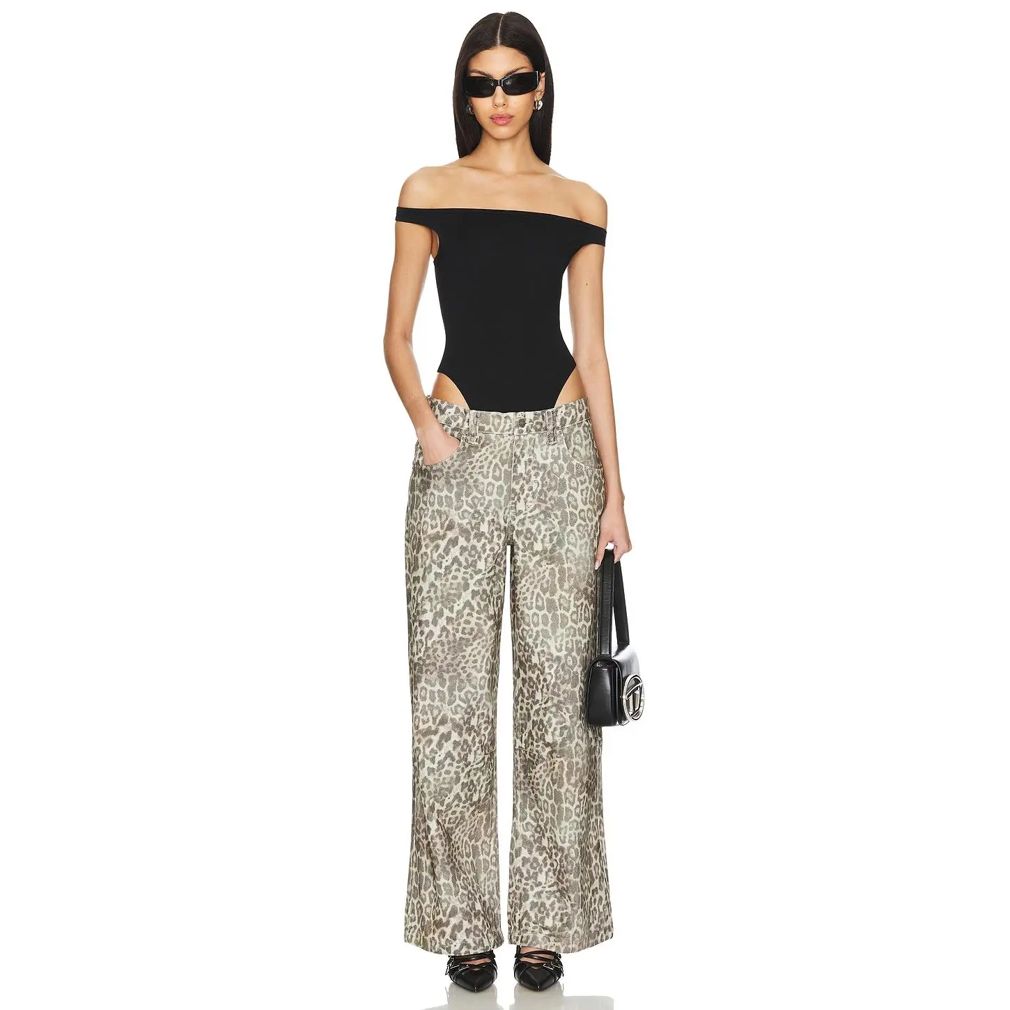 Jaded London Colossus Jeans in Faded Leopard Print - TikTok Shop