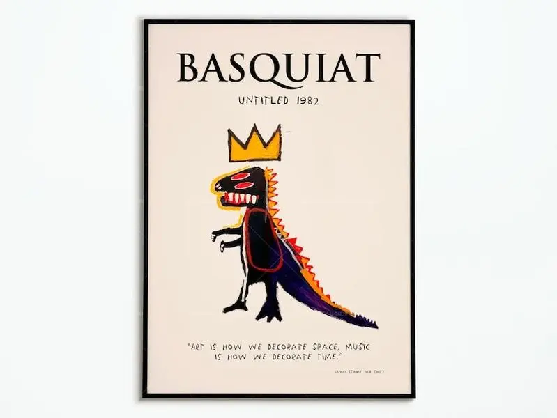 Poster Jean Michel Basquiat 1982 ,Poster Basquiat , Decoration poster Vintage Patagonia