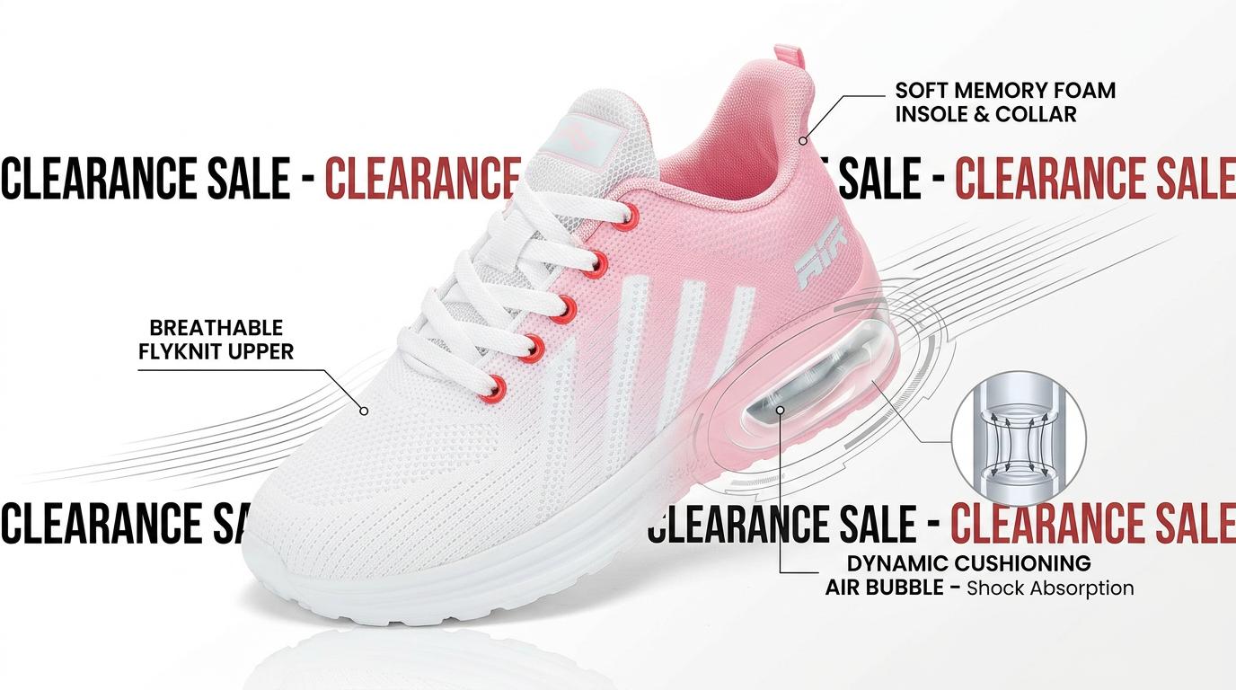 Summer Outfits Women's Air Cushion Running Shoes, Comfortable Standing All Day Work Shoes, Lightweight Breathable Gym Walking Sneakers, Active Duty Nursing Shoes #DealForYouDays #SummerWins [4th of july outfits]