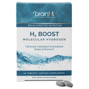 BrainMD - H2 Boost Molecular Hydrogen | Clinically Validated Antioxidant Water Enhancer