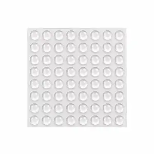 Self Adhesive Clear Silicone Bumper Pads, Hemispherical Cabinet Door Bumpers, Anti Collision Noise Reducing Glass Non Slip Rubber Feet