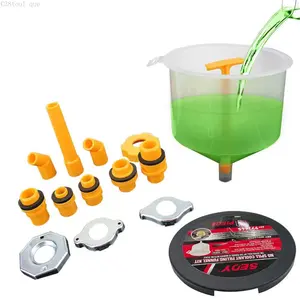 Car Funnel Suction Cup, Funnel Nozzle Coolant Filter, Universal Vehicle Motorcycle Fuel Pour ToolC38tool que