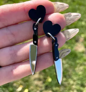 Knife Earrings - Different Post Options