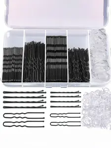 Combination Hair Clips Box Set, U-Shape Clip Kit, Full Box Hair Accessories, Stylish and Practical Hair Decorations