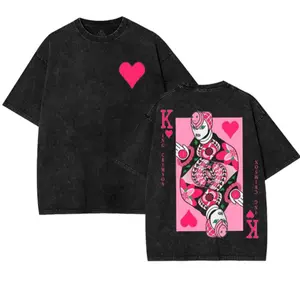 King Crimson - JoJo's Bizarre Adventure - Anime Washed Tee Unisex Anime Heavy T-shirt, graphic tee, outfits men shirts men jojo merch t shirts for men