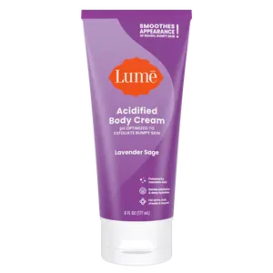 Lume Acidified Body Cream Lotion - Exfoliating Bump Skin - Hydrating Formula for Daily Comfort Lume Acidified Body Cream Lotion - Exfoliating Bump Skin - Hydrating Formula for Daily Comfort