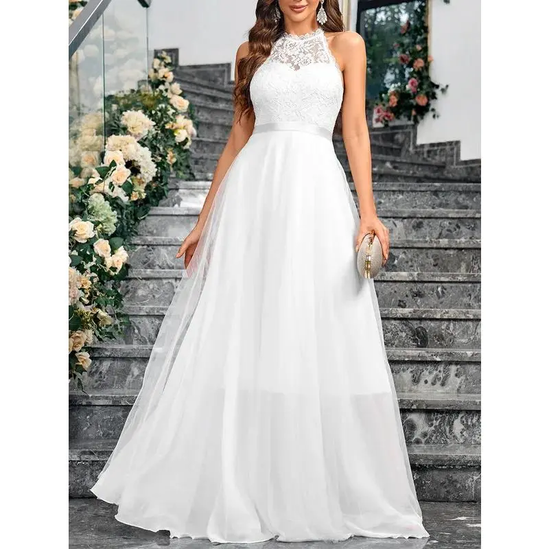 halter top wedding dress - TikTok Shop