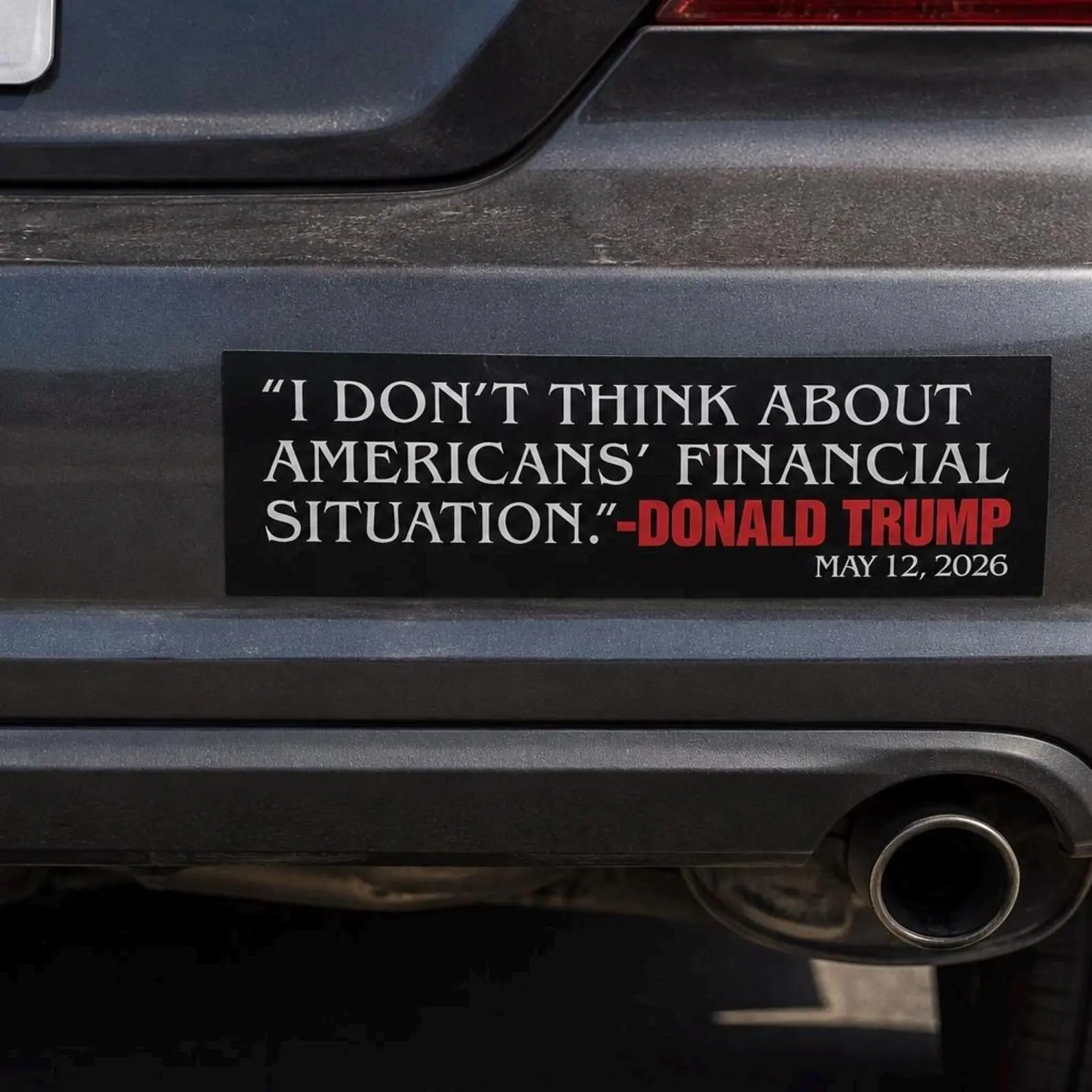 Funny Donald Trump Quote Car Magnet, Political Humor Bumper Sticker, Satirical Car Magnet, Waterproof Election Gift, Political Meme Decal