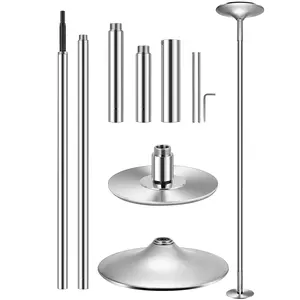 VIVOHOME Professional Spinning Dancing Pole, 45mm Height Adjustable Dance Pole for Gyms, Yoga Rooms, Bars, Clubs, Home Fitness
