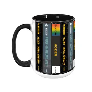 Hozier Cassette Tape Mug, Retro Album Spines Coffee Cup, Indie Folk Soul Gift, Take Me To Church Decor