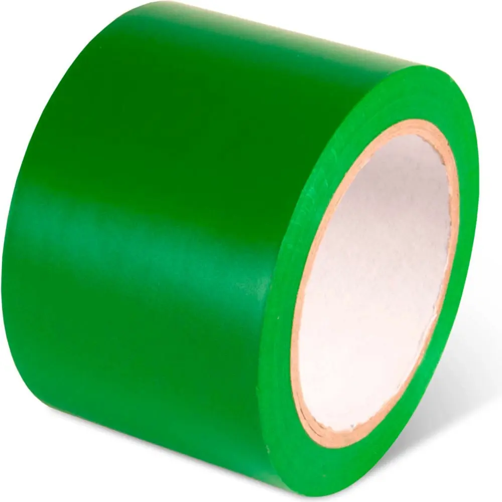 Global Industrial 670653GN Green Safety Adhesive Tape Roll - 4 in. x 108 ft. - 5 mil - for Color Coding, Marking Hazards
