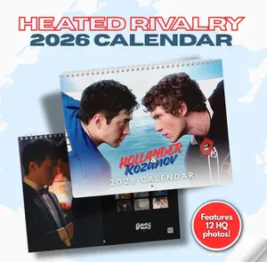 Heated Rivalry Calendar 2026, Hollander and Rozanov 2026 Calendar, Heated Rivalry Fan Merch, Best Lines Graphic Calendar, Home Decorating