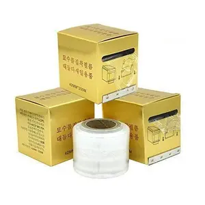 3 Pack Disposable Eyebrow Plastic Wrap Preservative Film, Make Up Supplies Wrap Cover Tape Roll - 600 Meters