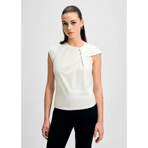 Twist Neck Short Sleeve Tee
