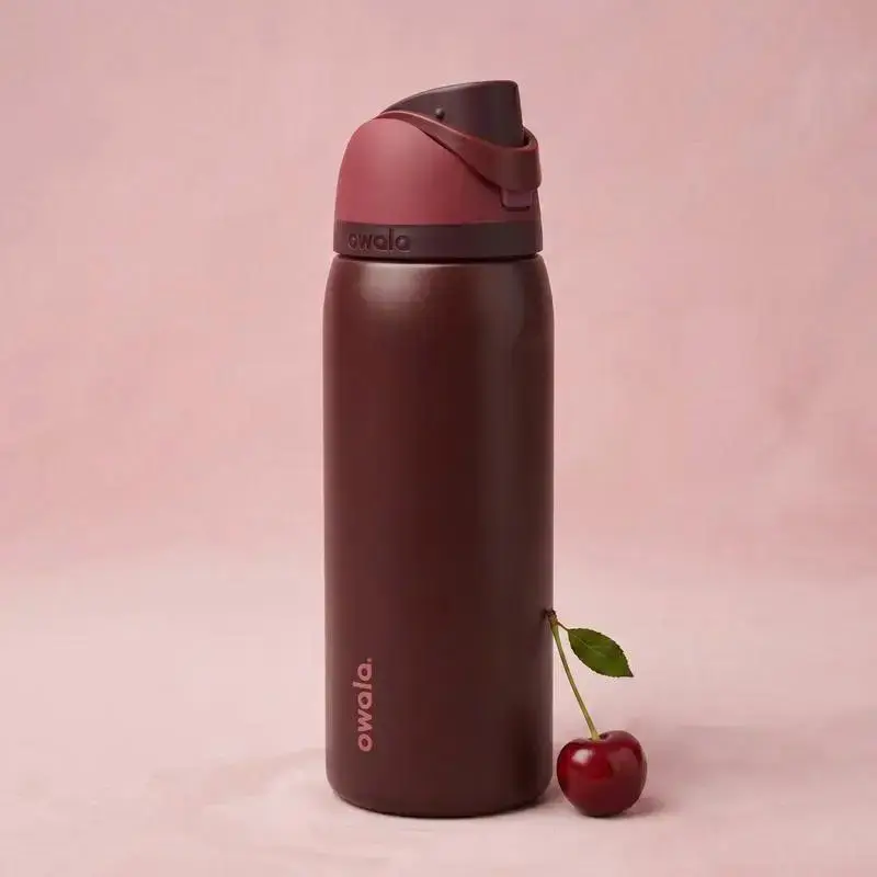 Owala Ceramic Bottle - Elegant Design with Cherry Motif, Perfect for Daily Use, Ideal for Home and Office Settings