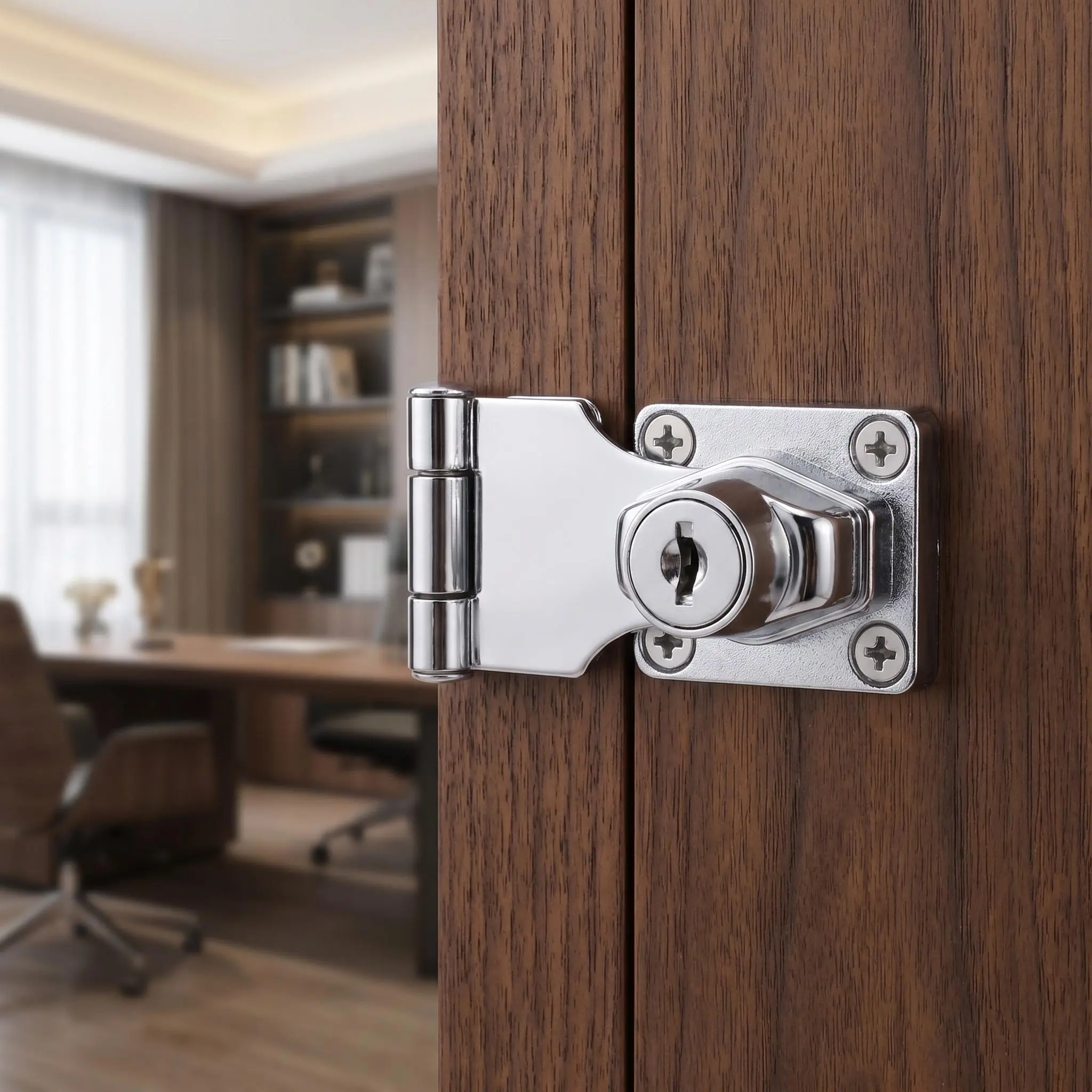 Metal Cam Cylinder Locks for Daily & Office Use, Universal Home Hardware for Cabinets, Doors, Mailboxes, Drawers, Lockers with 2 Keys for Document Protection, Durable