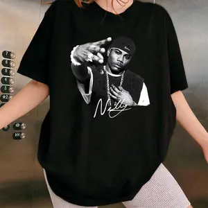 Nelly Rapper Bootleg Shirt, Vintage 90s Style Nelly Tee, Retro Y2K Graphic Nelly Shirt, Unisex Nelly T-Shirt, Nelly Rap Fan Gift - Pick Your Look