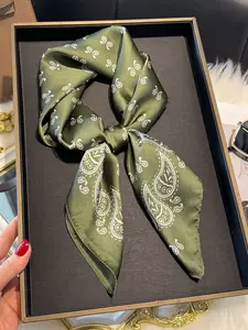 Women's Fashion Walnut Flower Scarf, Paisley Print Shawl, Breathable Boho Headband Hair Accessory, Multifunctional Style for Daily Wear, All Seasons, Twist