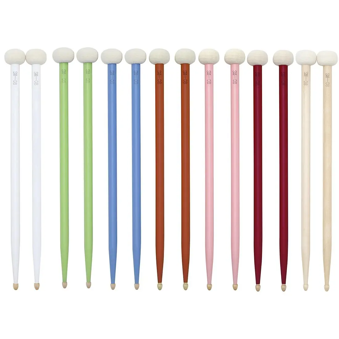 Multipurpose Drum Stick, 2 Pairs Double-sided Drum Stick, Musical Instrument Accessories for Drum Kit, Percussion Instrument Accessories