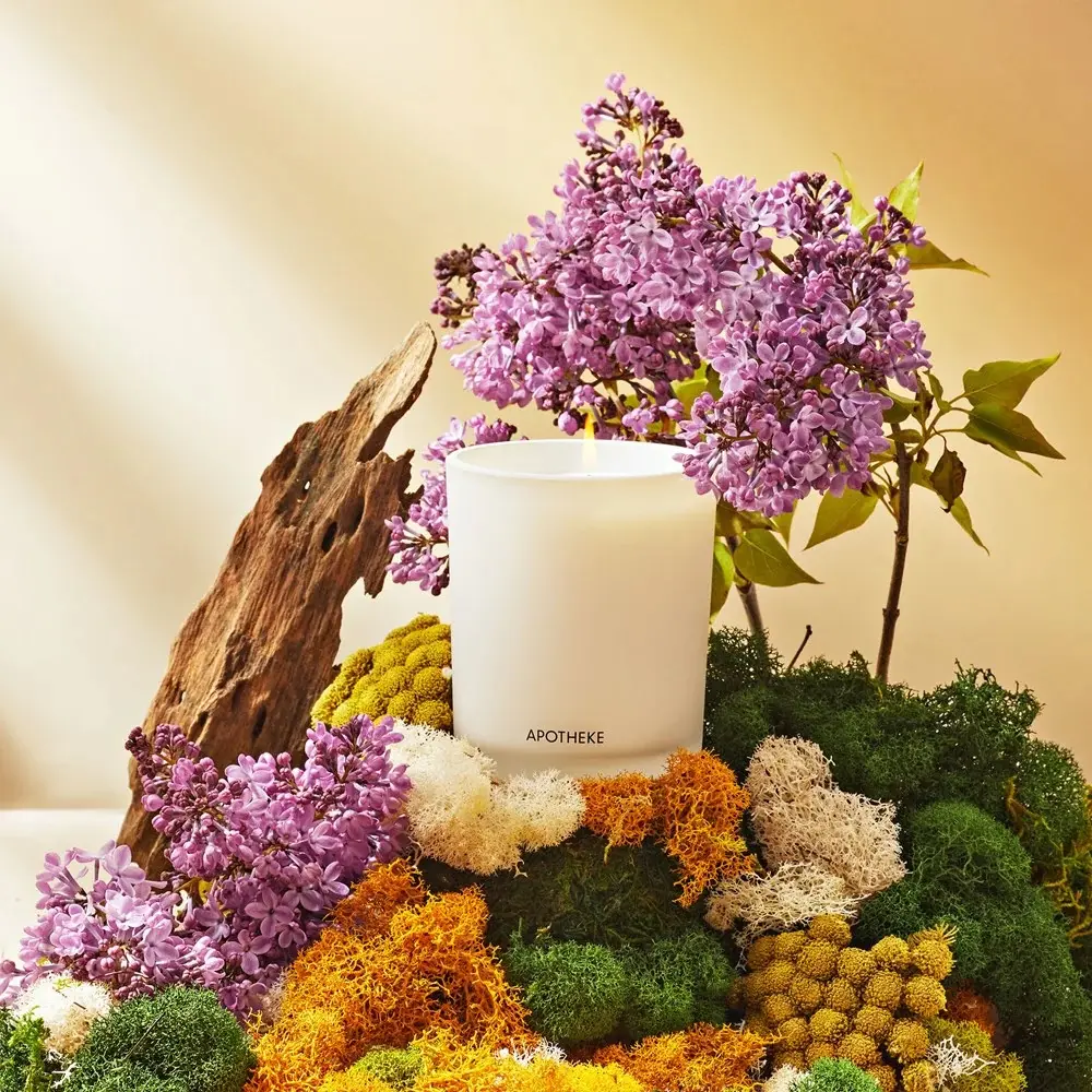 APOTHEKE Classic Scented Candle, Clean Home Decor with Natural Layering Scents for Home Ambiance