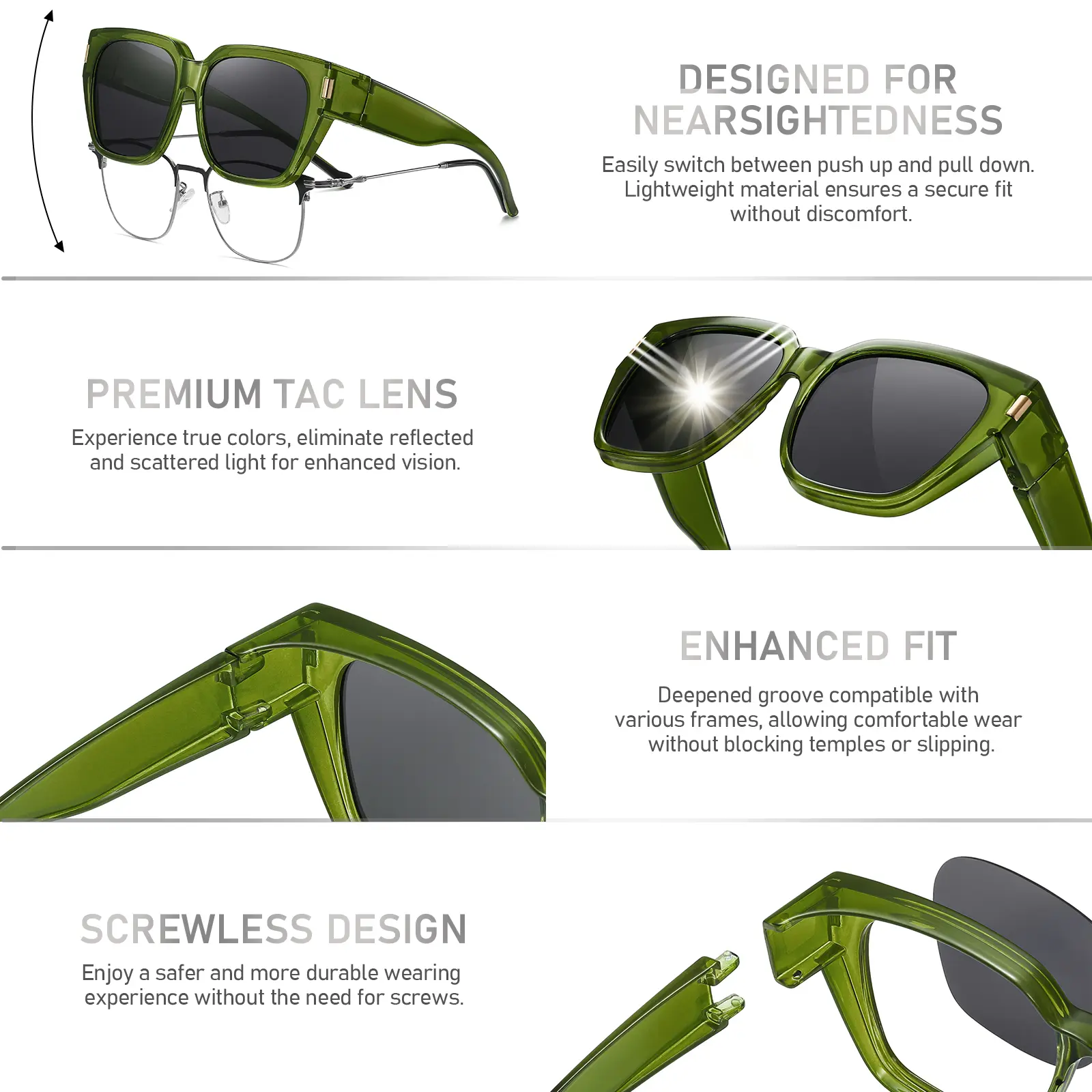 SummerVibes HAOLOTA Polarized Fit Over Glasses Sunglasses  display picture 1