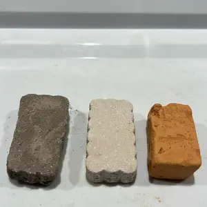 D CRUJIDOS- 3 Mini Clay Bricks 2 Inches Long Clay Chalma and Terron Humo Made in Mexico Authentic Mexican Art