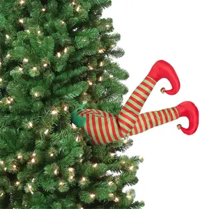 Mr. Christmas Red Elf Kickers Festive Ornaments - Christmas Tree Decor, Home & Party Supplies, Ornaments Decorations