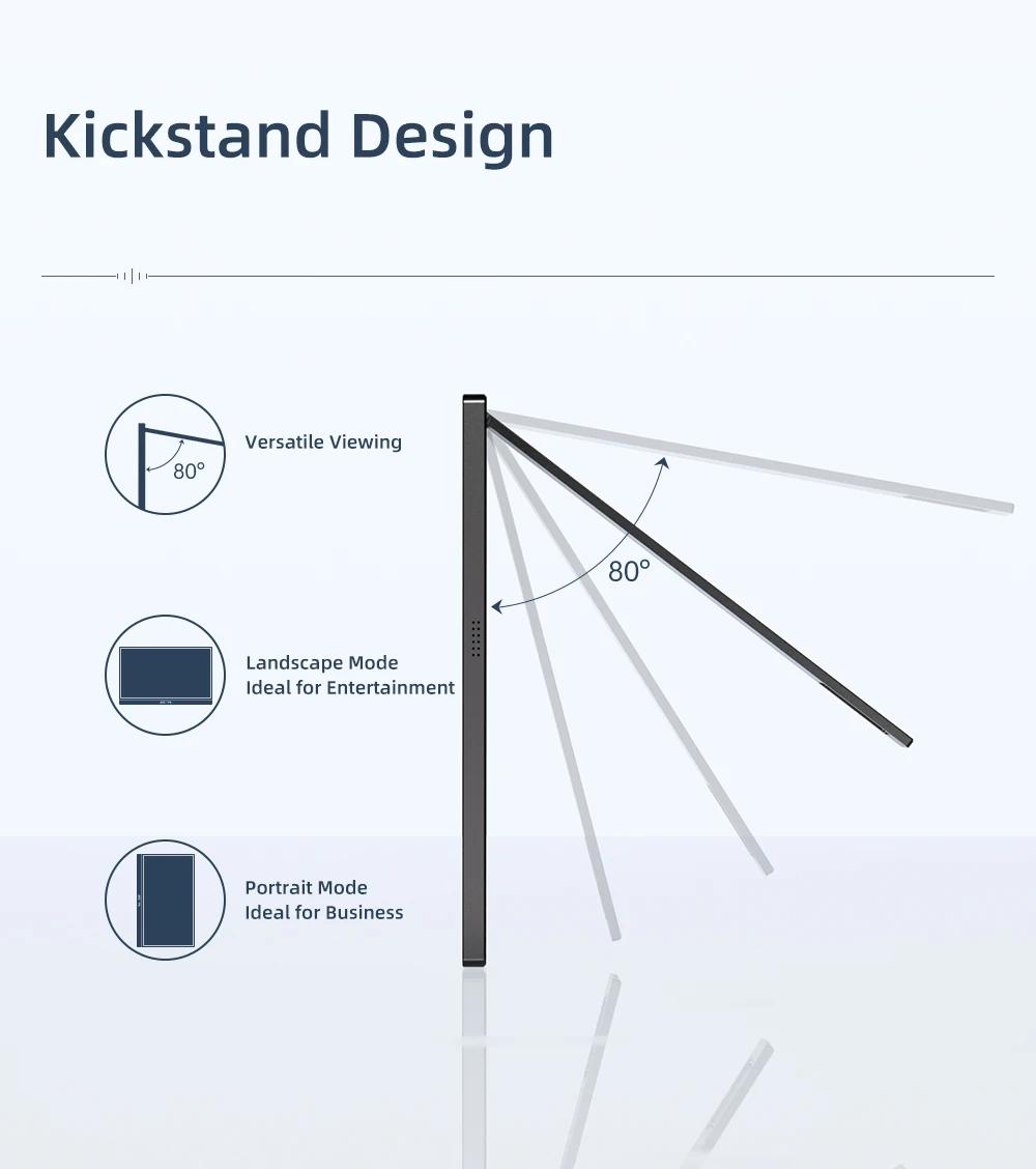 ARZOPA 16" 2.5K Portable Monitor 2560x1600 QHD IPS Display 123% sRGB USB-C HDMI External Second Screen for Mac Laptop Phone PS4/5 Xbox Switch iPhone15