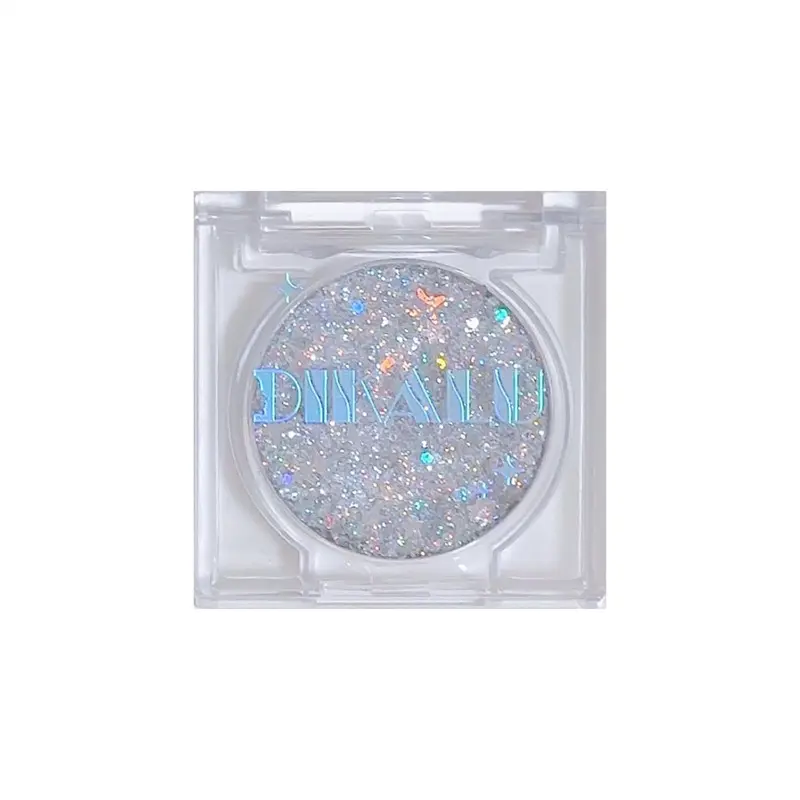 Star Glitter Eyeshadow Gel for a Sparkly Shine, Face and Body Makeup for Stage & Special Occasions, Pink Coast 01, 3-Year Shelf Life, Star Pattern, Color Sequins 01# Pink Coast, Shiny And Sparkling Star, Brush On