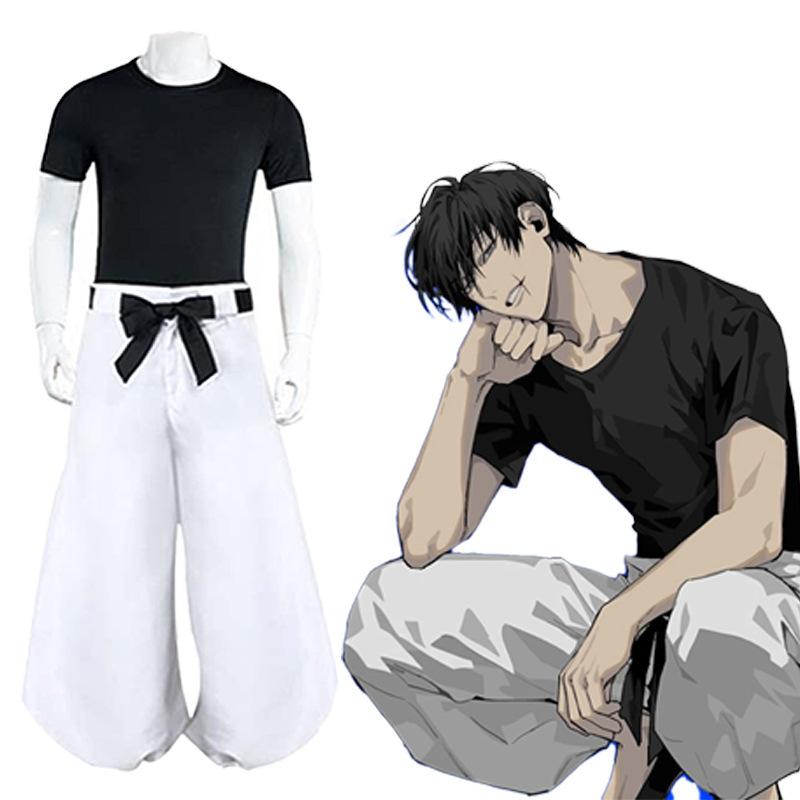 Jujutsu JJK Manga Anime Fushiguro Toji Satoru Gojo Cosplay Costume Wig T-shirt Pants Rose Net Halloween Christmas Jujutsu JJK Manga Anime Fushiguro Toji Satoru Gojo Cosplay Costume Wig T-shirt Pants Rose Net Halloween Christmas