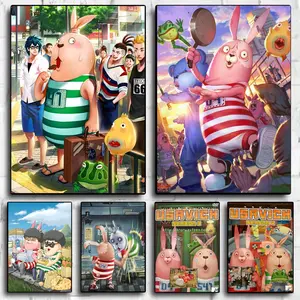 Famous Anime U-Usavich Poster Peel & Stick Poster Set Wall Art – Self-Adhesive Aesthetic Room Decor | Gallery-Quality Waterproof Fade & Scratch Resistant Prints | Living Room, Bedroom, Dorm Home Decoration Multiple Sizes