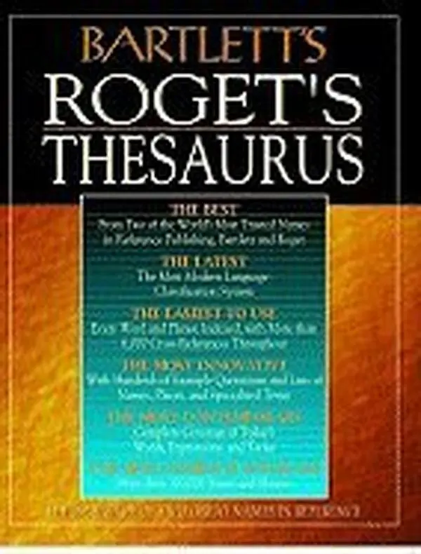Used Bartlett's Roget's Thesaurus - English Language Reference Book, Little, Brown and Company, Hard Cover (Unknown Author)