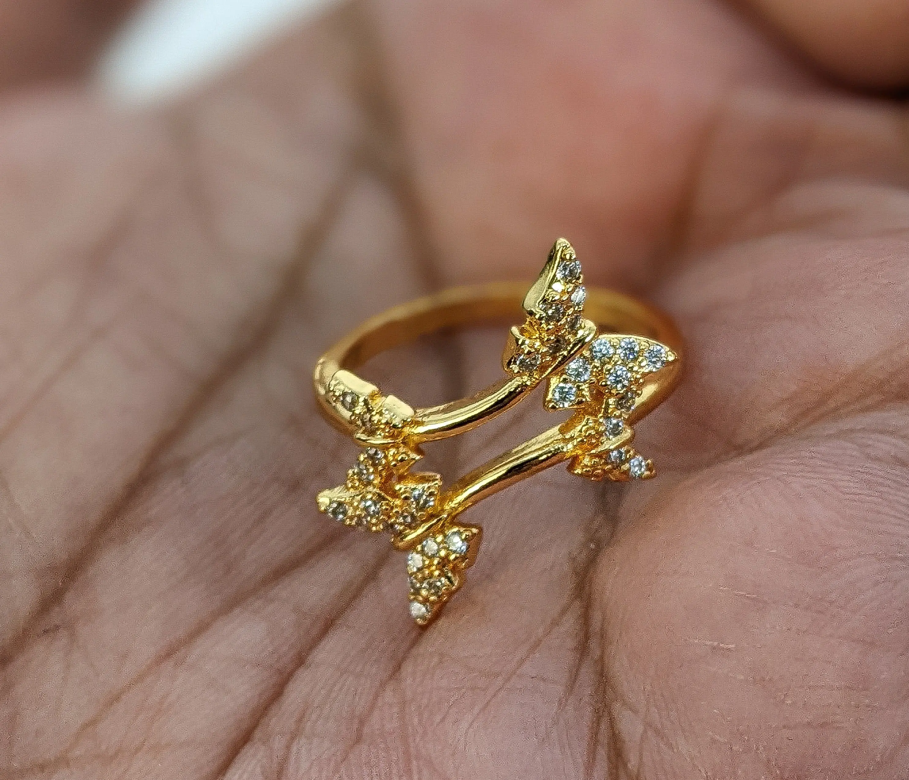 Plated Butterfly Ring Plated Butterfly Ring