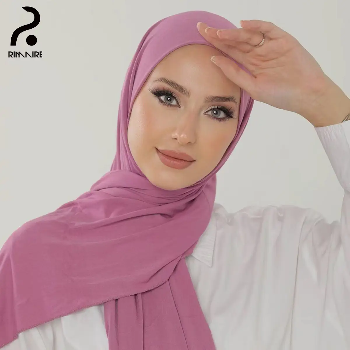 RIMAIRE 6Colors Modal Hijab for Women Fashion Muslim Hijab Capital Soft Breathable Strechty Turban Ladies Headscarves Shawl Wraps Tudung