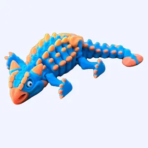 Archie the Mini Ankylosaurus - Articulating Figurine Decor desk buddy home item
