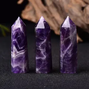 Natural High-Quality Amethyst Tower Polishing Process Reiki Repair Spiritual Meditation Collection Mineral Home Decoration