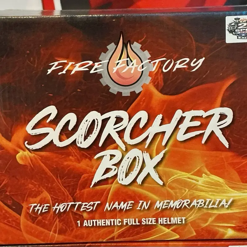 (5 BOX) 2026 Fire Factory Series Scorcher Break Signed Helmet- Pick Your Team