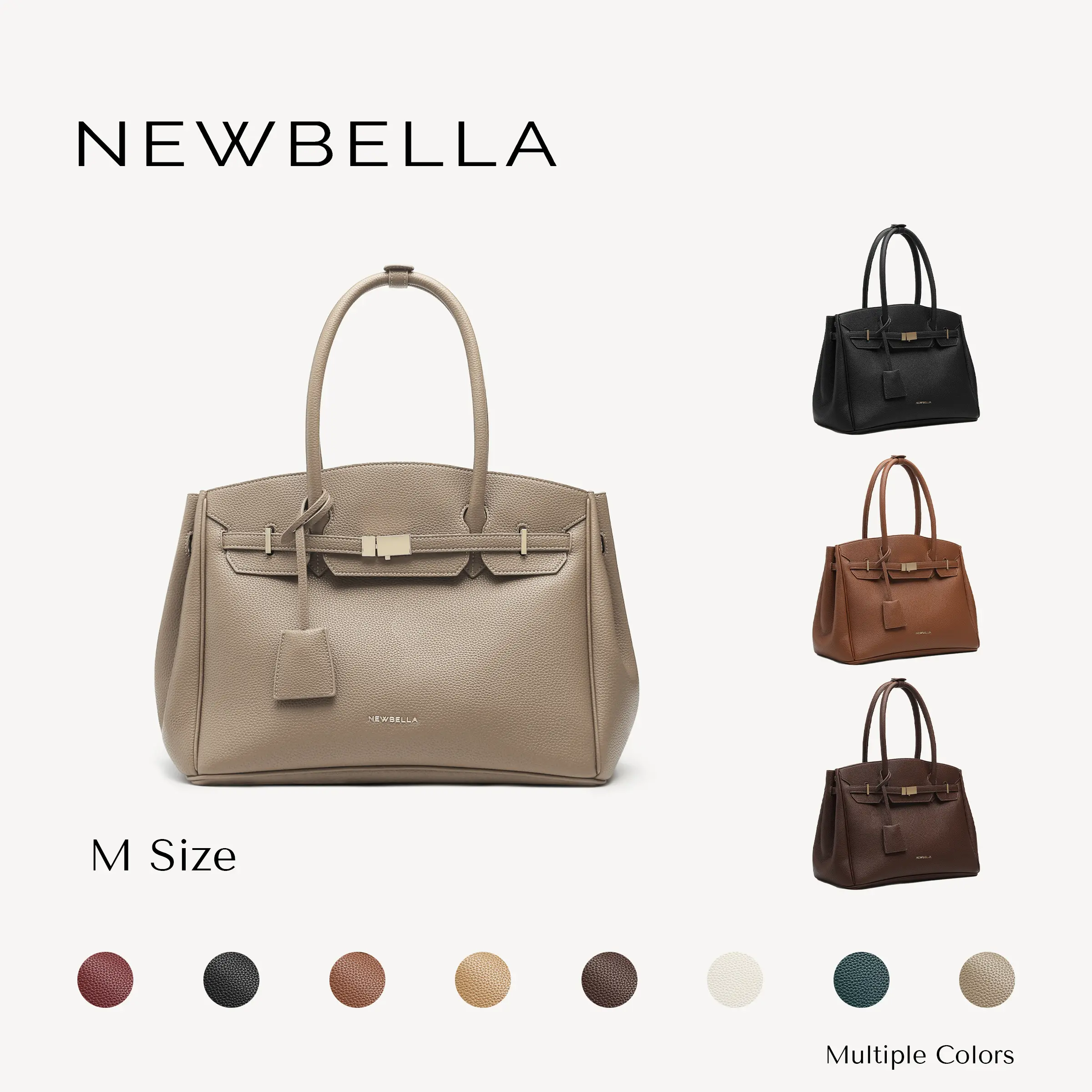 NEWBELLA Miranda M 13-Inch Laptop Tote Bag with Organizer and Adjustable Crossbody Strap for Work and Office #sohoch