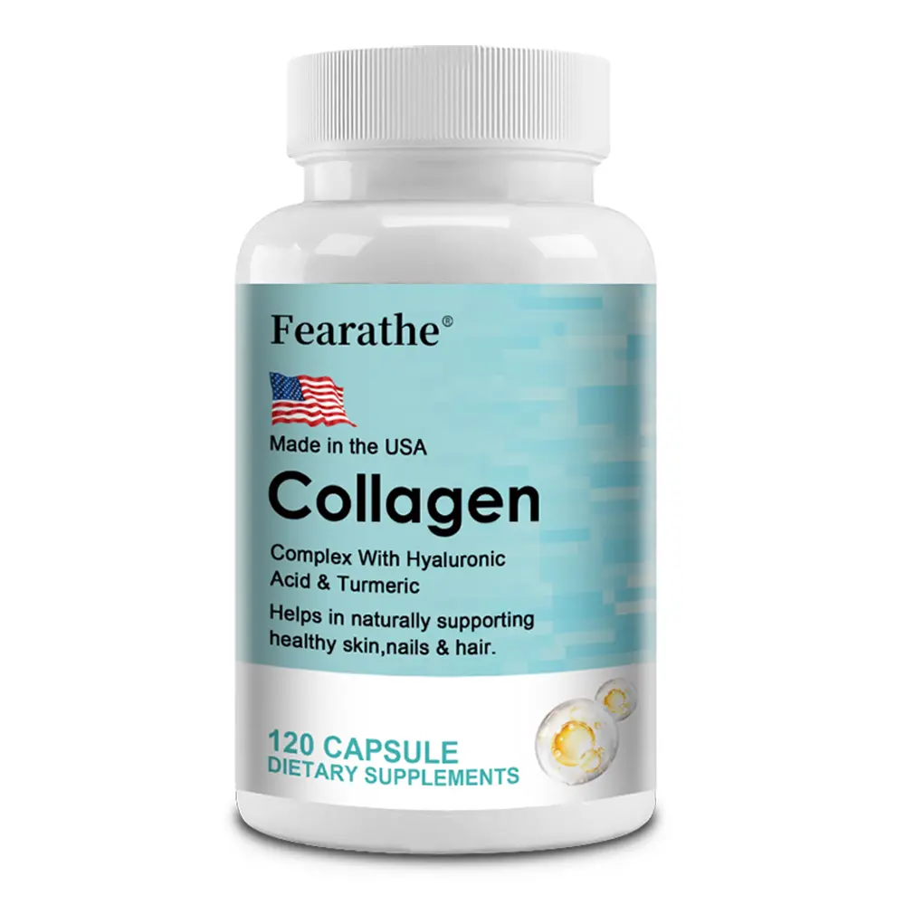 Fearathe Collagen Health Supplement - Skin Health Support, 120 Capsules