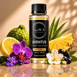 AVENTUS 120ML  Pure Natural Aroma Oil - Home Fragrance Freshener for Aromatherapy Diffusers, Relaxation, and Home Scenting