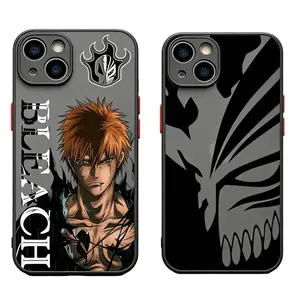 Anime B-Bleach Ichigo Phone Case for iPhone 17, 16, 15, 14, 13, 12, 11 Pro Air Plus ProMax and Samsung S26-S22  Ultra  Plus  Samsung A54-A12 shock-absorbing phone cases, fashionable gift.
