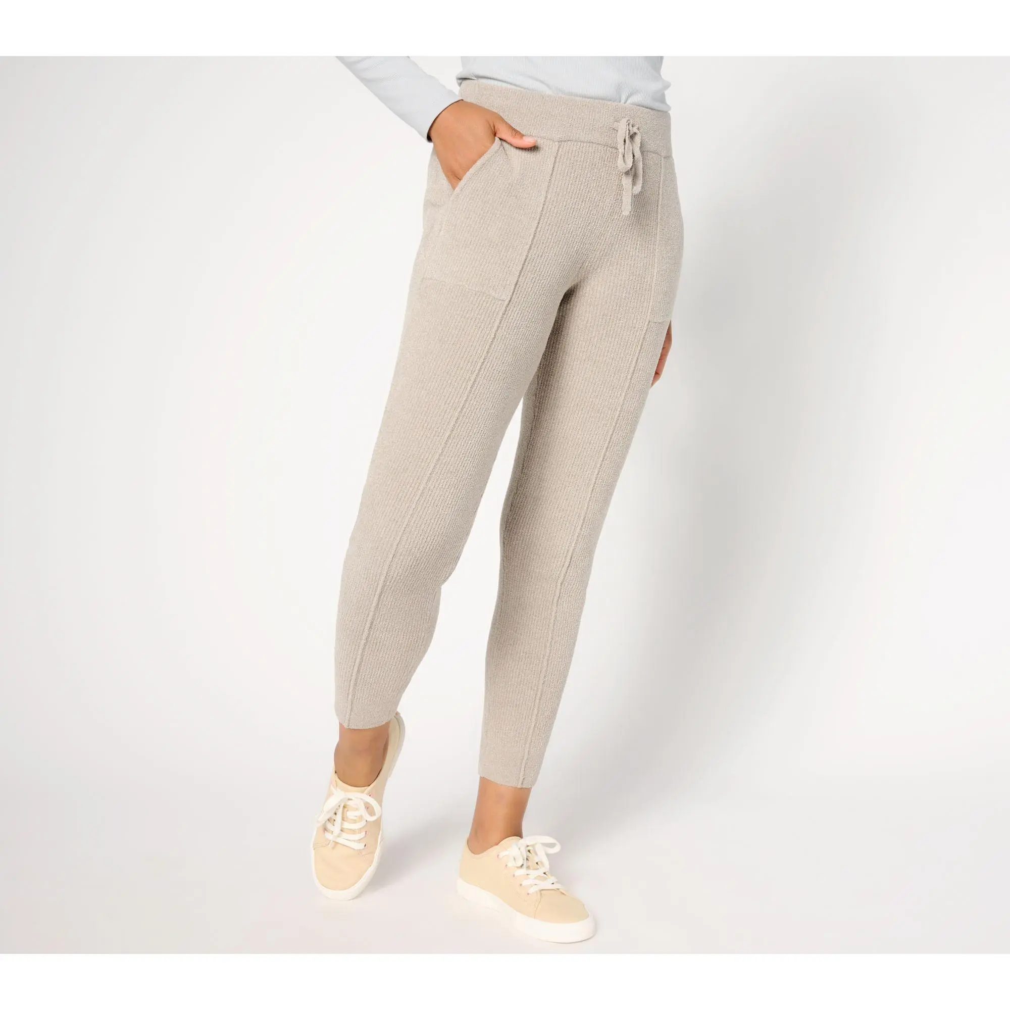 Barefoot Dreams Petite CozyChic Ultra Lit Pintuck Tapered Pant