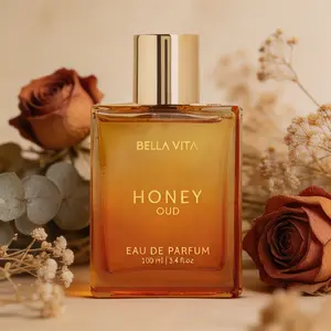 Bella Vita Luxury Honey Oud EDP 100ml | Patchouli, Vanilla & Bergamot | Vegan, Long-Lasting Unisex Fragrance | Perfect Valentine’s Day Gift